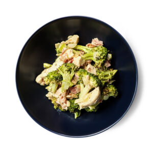 Plate Of Chicken Caesar Bake With Broccoli & Bacon
